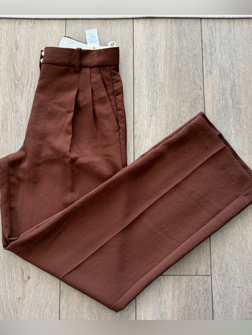 Aritzia Wilfred Effortless Pant Cognac